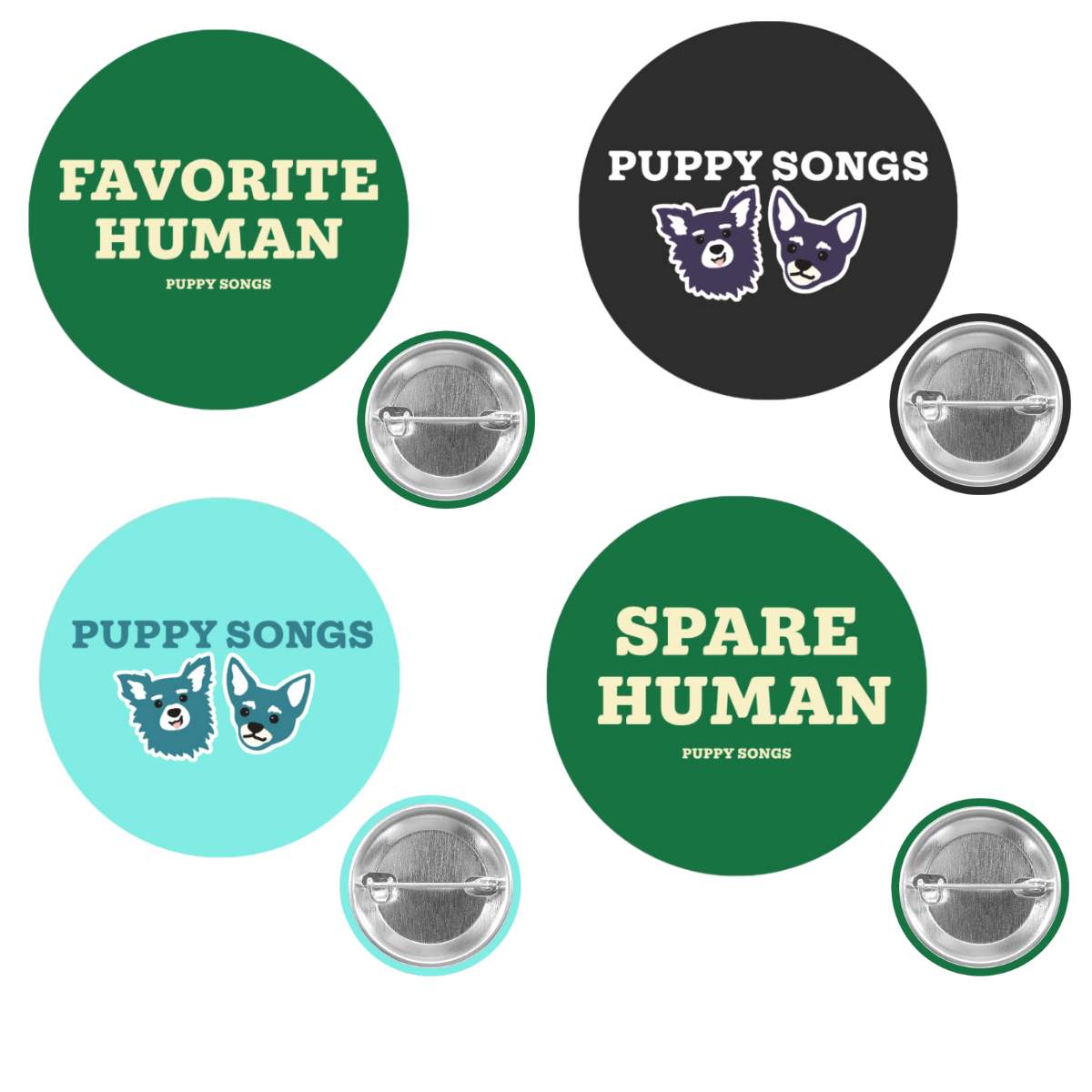 January Button Pack (4 buttons)