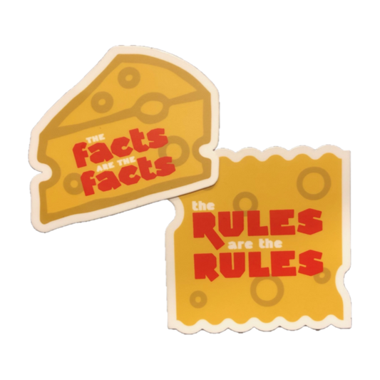 Cheese Tax Sticker Set (2 Stickers)