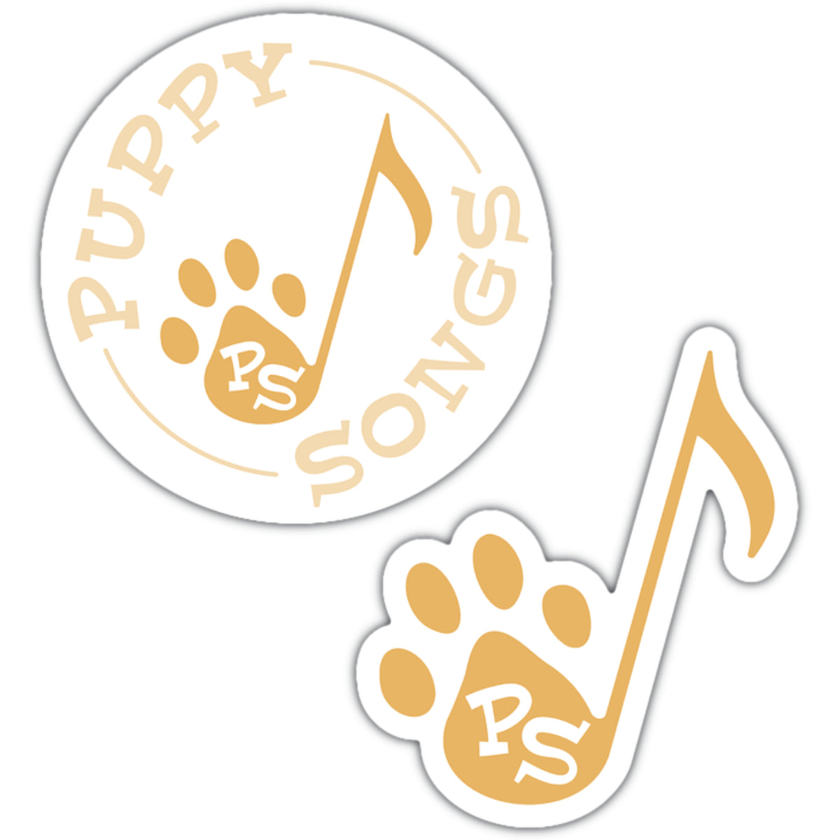 *NEW* Paw Note Sticker Sets, 4 color options! (2 Stickers)