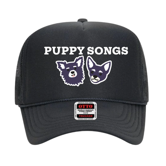 Classic Puppy Songs Charcoal Trucker Cap