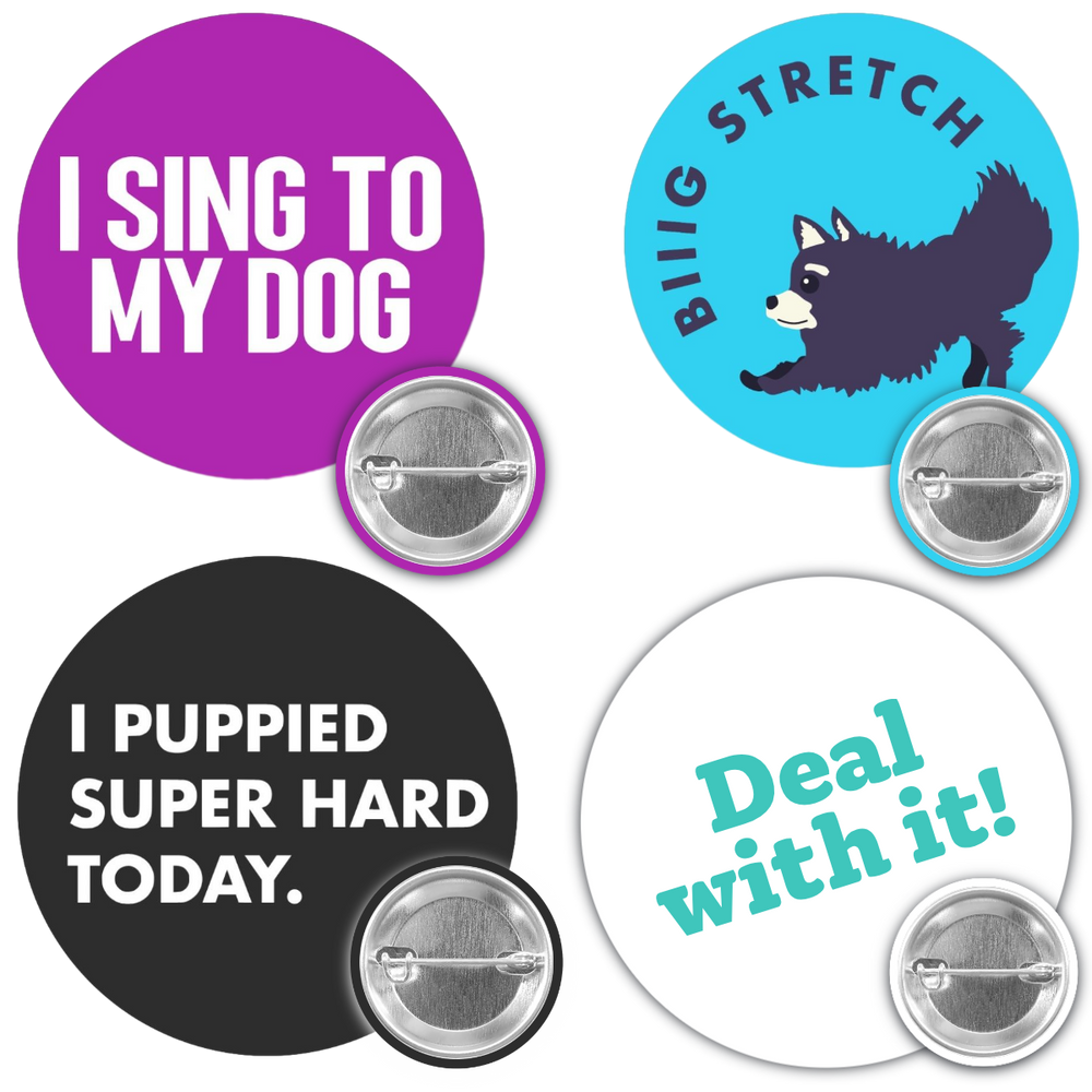 Big Stretch/ Deal with it! Button Pack (4 buttons)