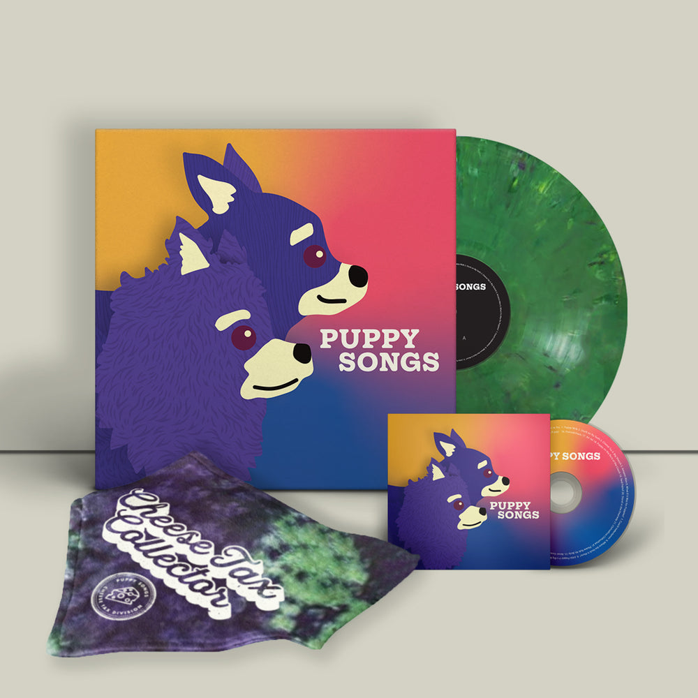 Puppy Songs Evergreen Splatter Vinyl, CD, Limited Edition Bandana Bundle