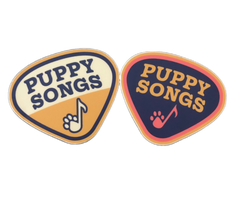 Guitar Pick Logo Sticker Set (2 Stickers)