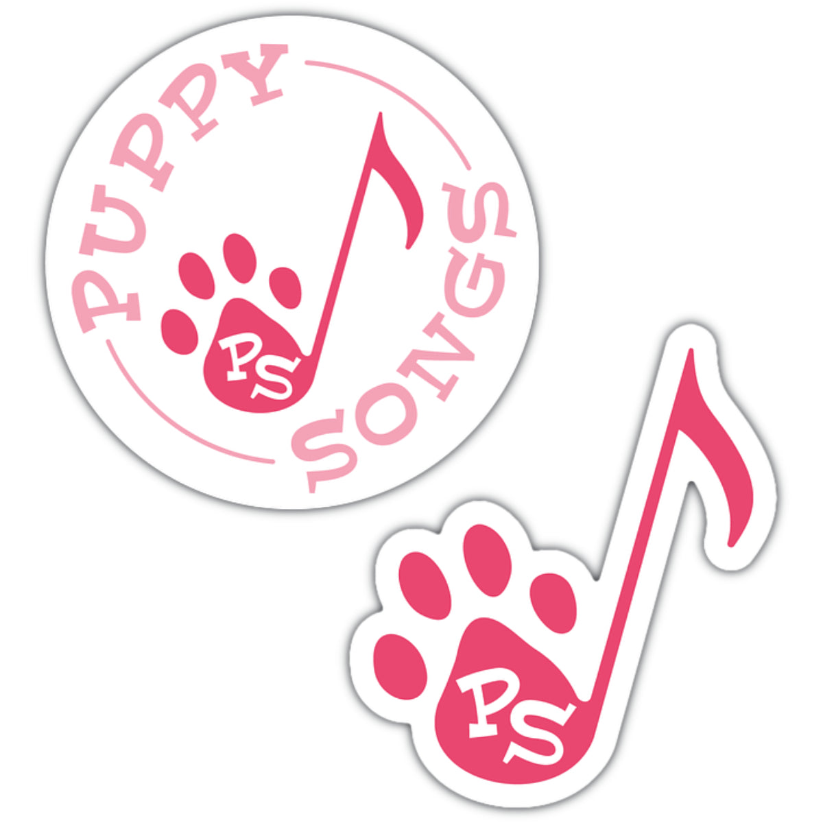 *NEW* Paw Note Sticker Sets, 4 color options! (2 Stickers)