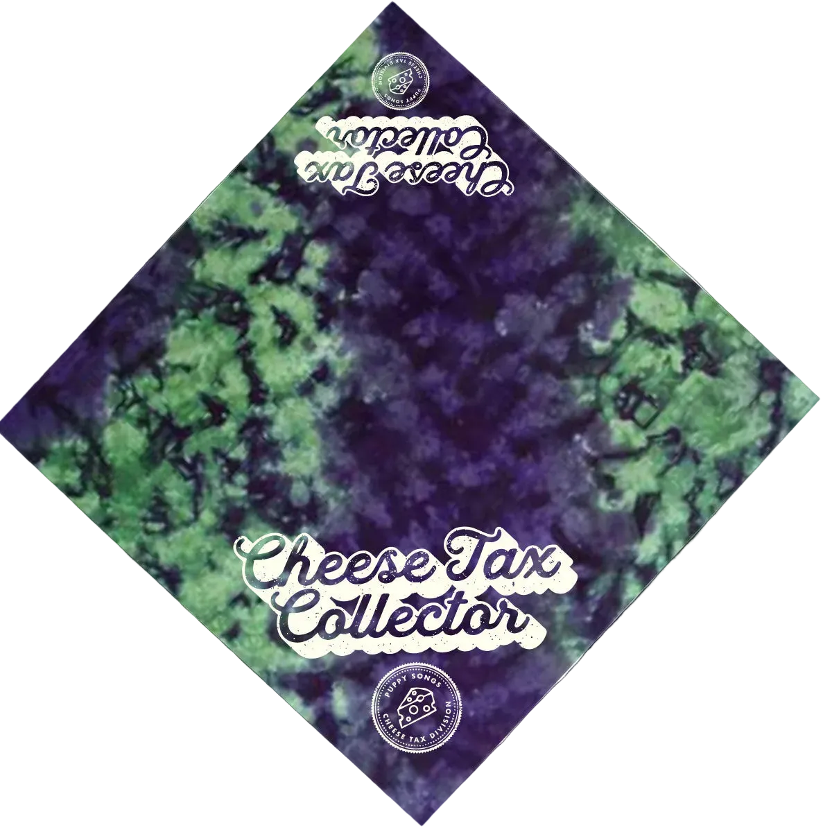 "Cheese Tax Collector" Limited Edition Tie Dye Dog Bandana