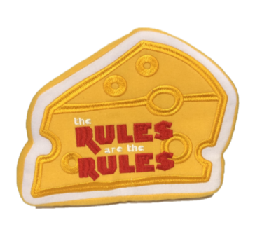 Official Cheese Tax Dog Toy - "The Rules Are The Rules"