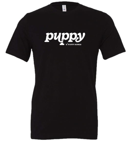 "PUPPY" Logo Black Tee